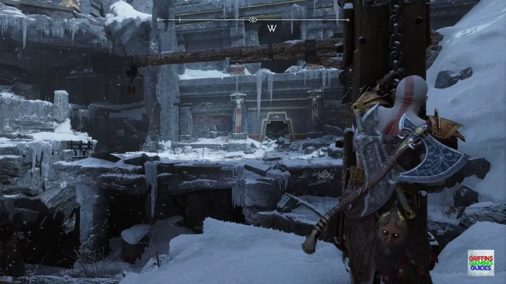 God Of War Ragnarök Legendary Chest 23 Pull Gold Chain to Raise Crane