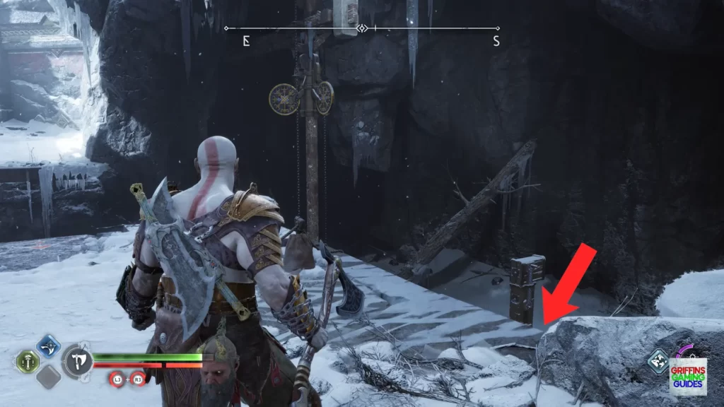 God Of War Ragnarök Legendary Chest 23 Use Chain to Lower Crane
