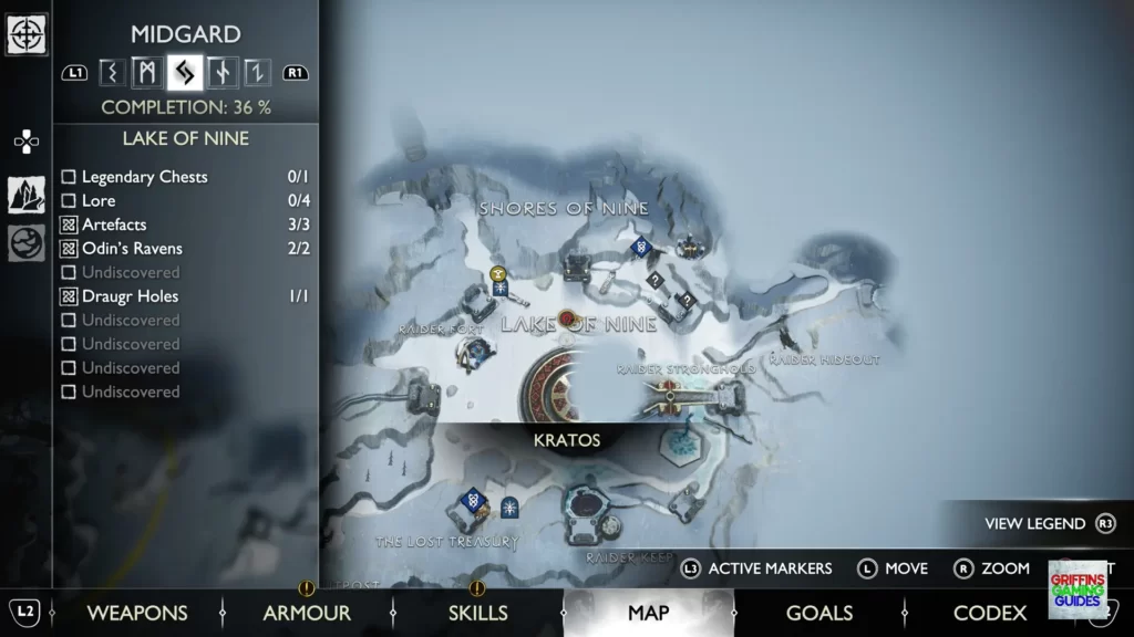 God Of War Ragnarök Legendary Chest 24 Map