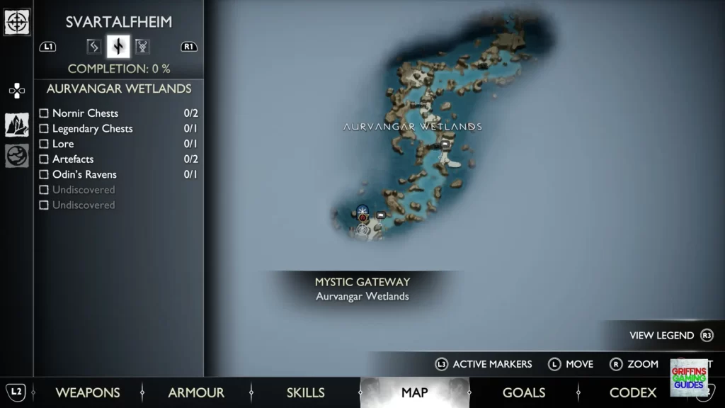 God Of War Ragnarök Odin's Raven 1 Map