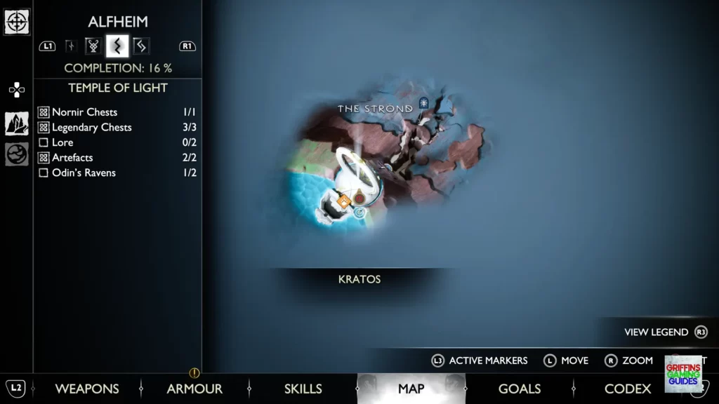 God Of War Ragnarök Odin's Raven 11 Map