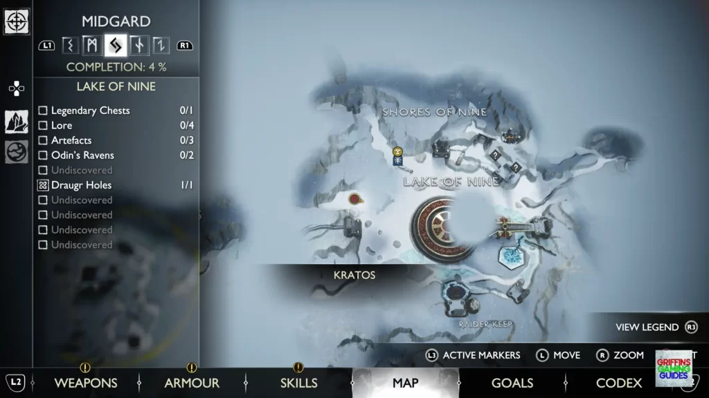 God Of War Ragnarök Odin's Raven 14 Map