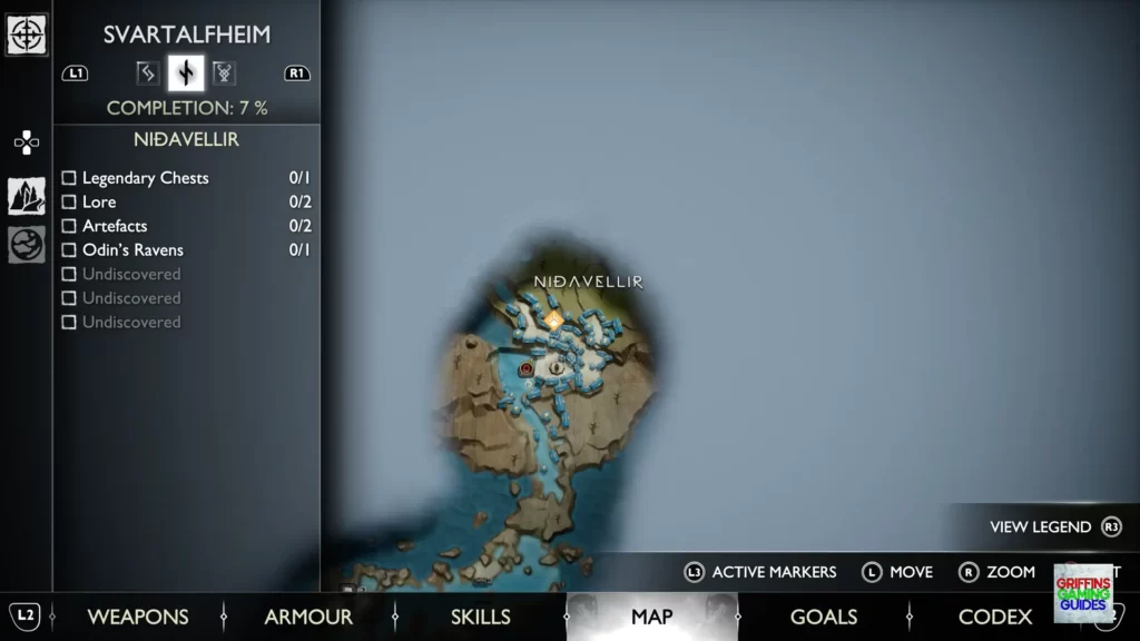 God Of War Ragnarök Odin's Raven 2 Map