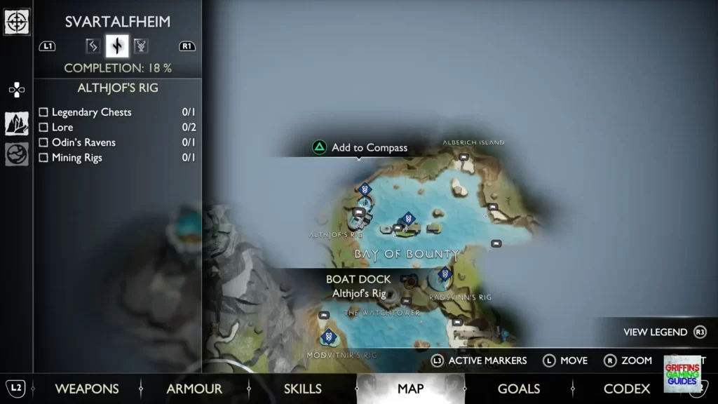 God Of War Ragnarök Odin's Raven 5 Map