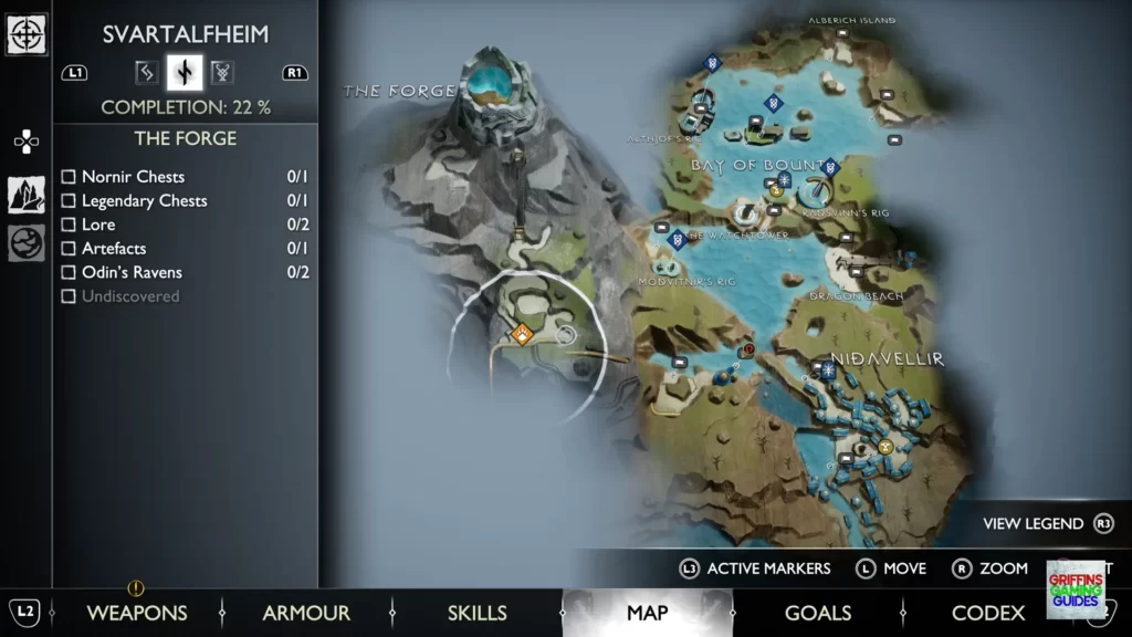 God Of War Ragnarök Odin's Raven 6 Map