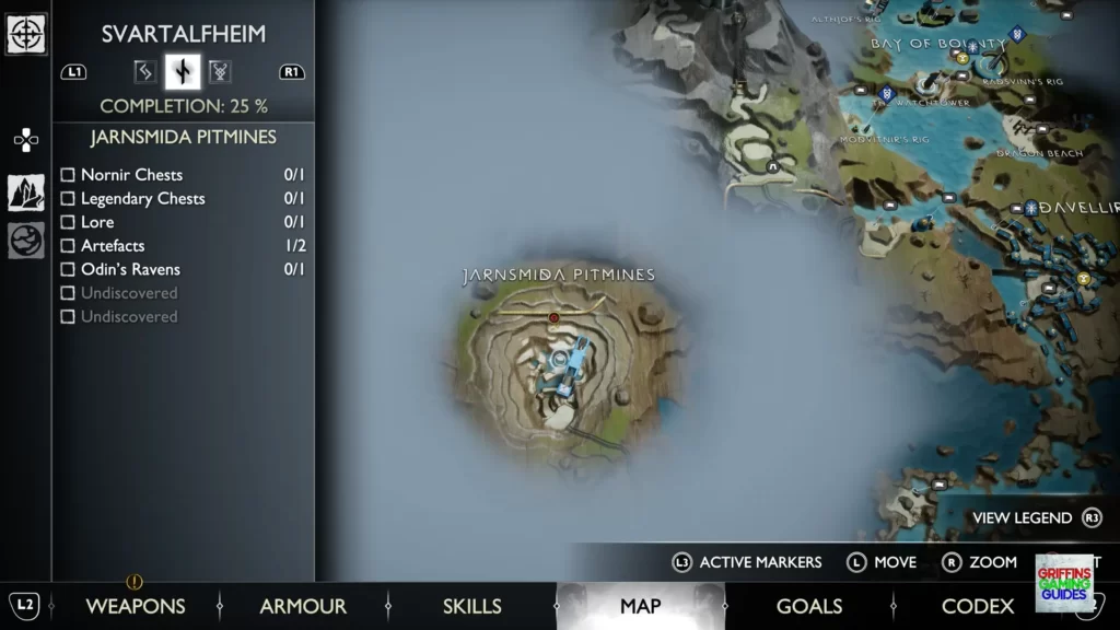 God Of War Ragnarök Odin's Raven 7 Map