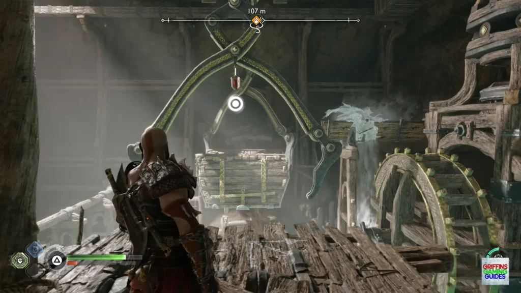 God Of War Ragnarök Odin's Raven 8 Grapple Across