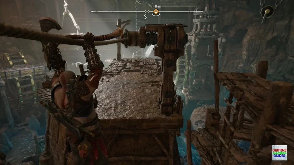 God Of War Ragnarök Odin's Raven 8 Slide down rope