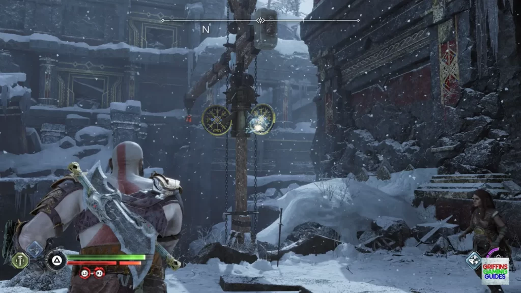 God Of War Ragnarök Odin's Raven hit gold disc on 2nd crane