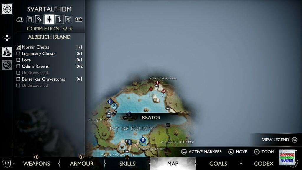 God Of War Ragnarök Odin's Raven 22 Map