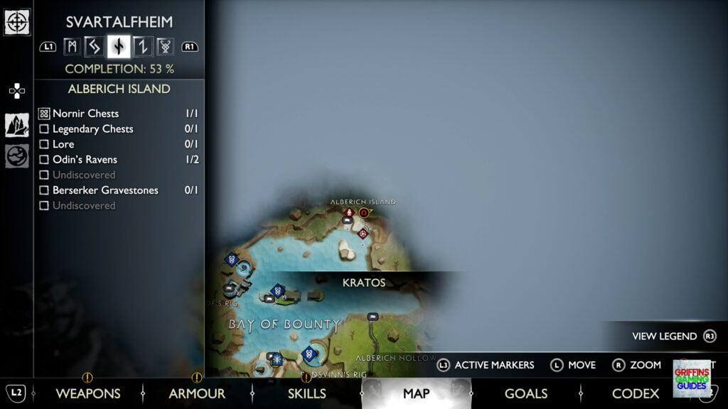 God Of War Ragnarök Odin's Raven 23 Map