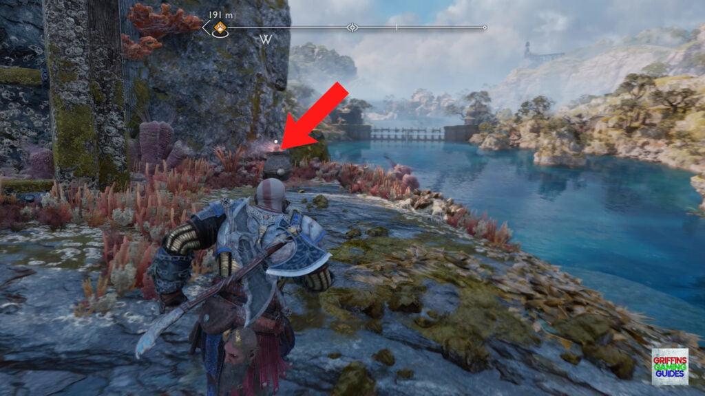 God Of War Ragnarök Odin's Raven 24 Grab a Bomb