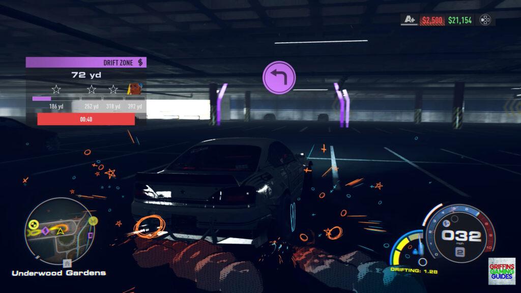 Need For Speed Unbound Catch My Drift Underwood Gardens 1 Corner 2