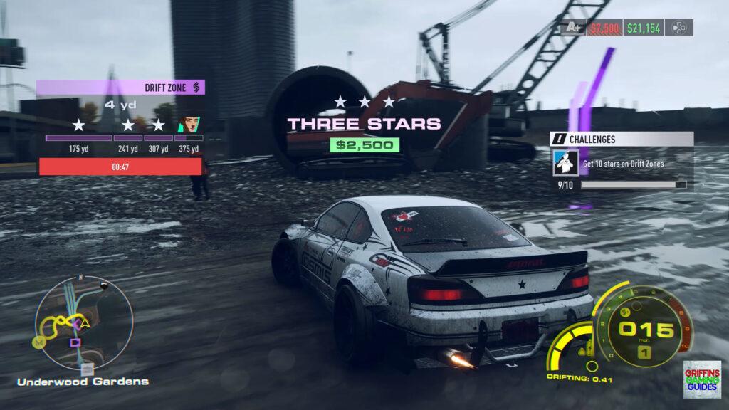Need For Speed Unbound Catch My Drift Underwood Gardens 2 3 Star