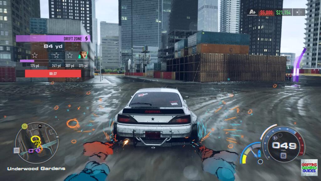 Need For Speed Unbound Catch My Drift Underwood Gardens 2 Corner 3
