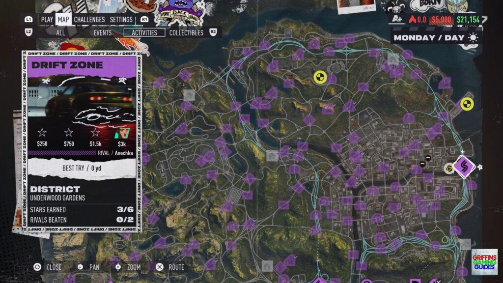 Need For Speed Unbound Catch My Drift Underwood Gardens 2 Map
