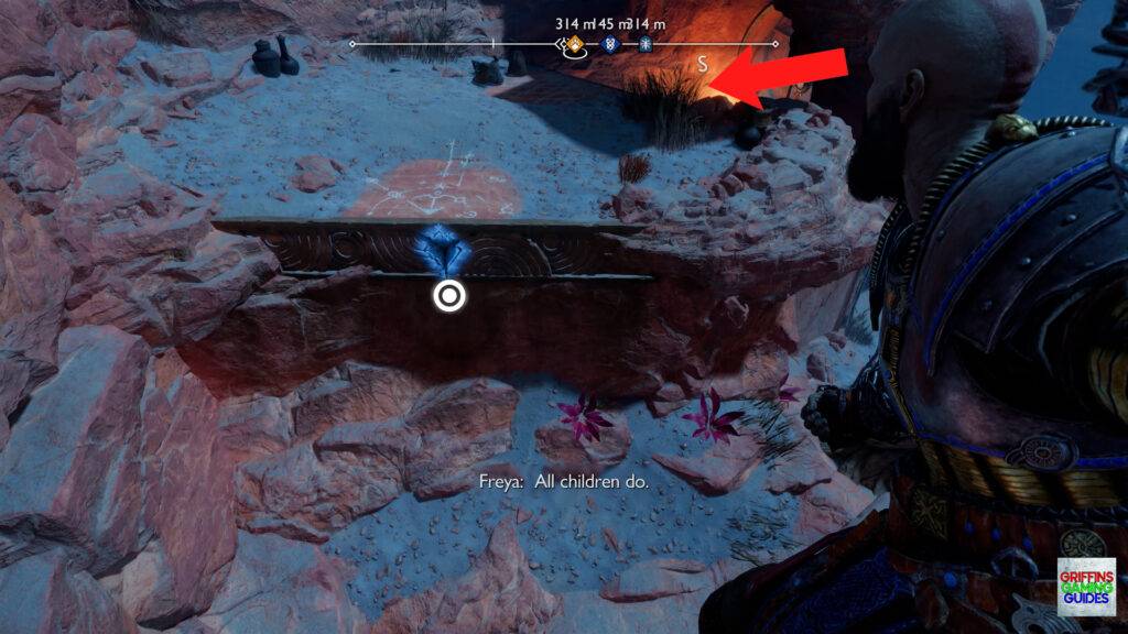 God Of War Ragnarök Secrets Of The Sands Mantle Through Pillars and Drop Down