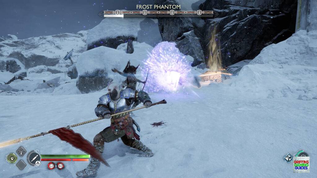 God Of War Ragnarök Legendary Chest 34 Frost Phantom Fight 1