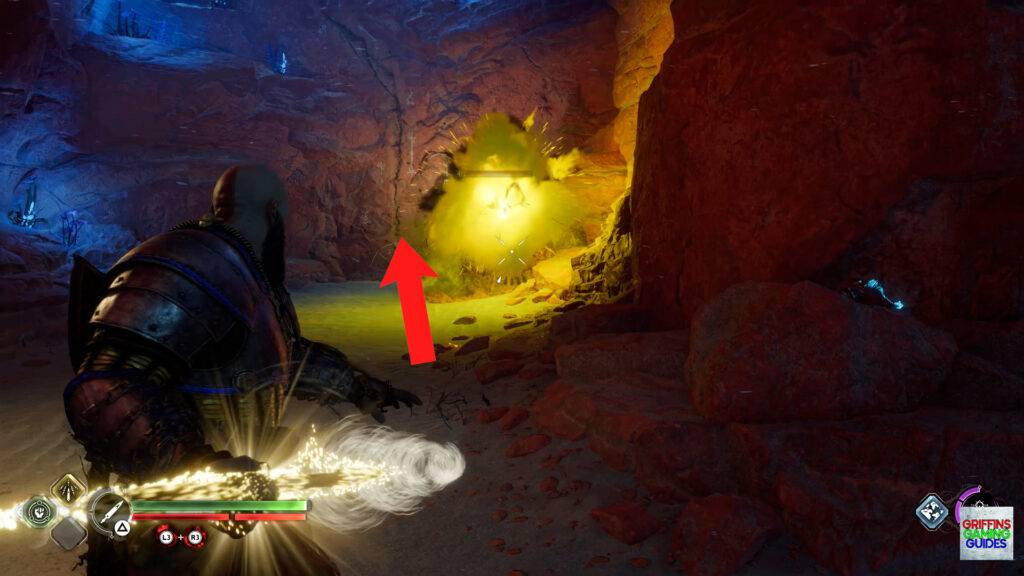 God Of War Ragnarök Secrets Of The Sands Clear Nightmare Nest and Climb Wall
