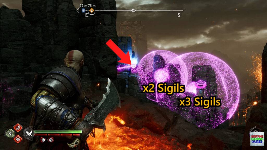God Of War Ragnarök Full Belly Nornir Chest 28 R Rune Place Sigils