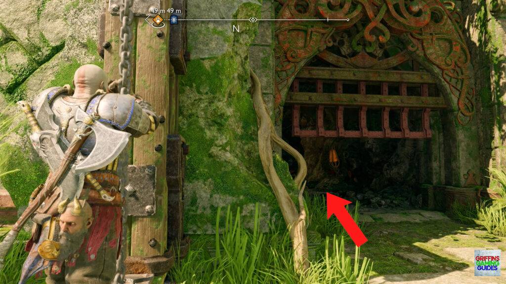 God Of War Ragnarok Pure Of Hart Spring Stag Open Gate and Enter Tunnel
