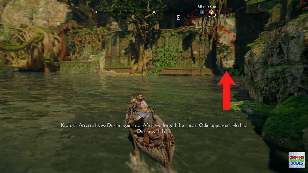 God Of War Ragnarok Pure Of Hart Summer Stag Row Boat over to the Right