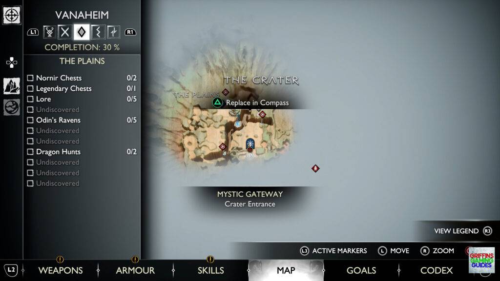 God Of War Ragnarök Spirit Mementos Artefact 1 Map