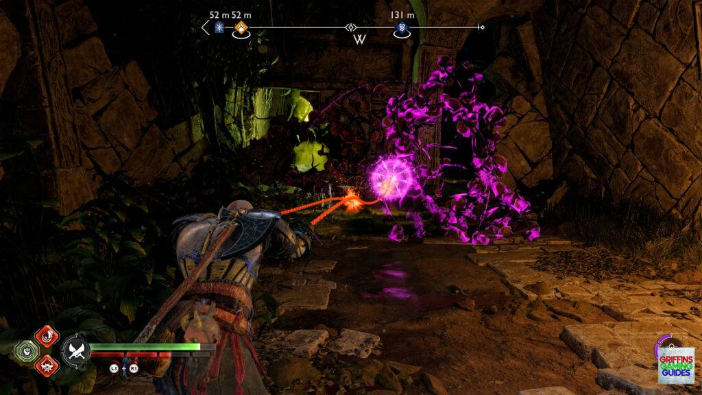 God Of War Ragnarok Crater Hunt Quaking Hollow Clear Vines