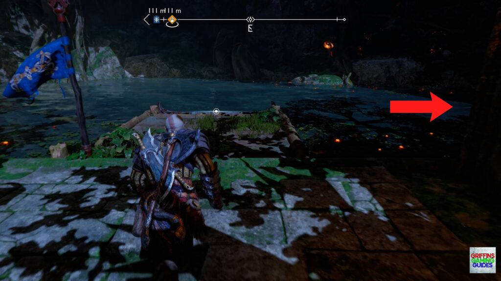 God Of War Ragnarok Crater Hunt Trail Of The Dead Row Back the way you came