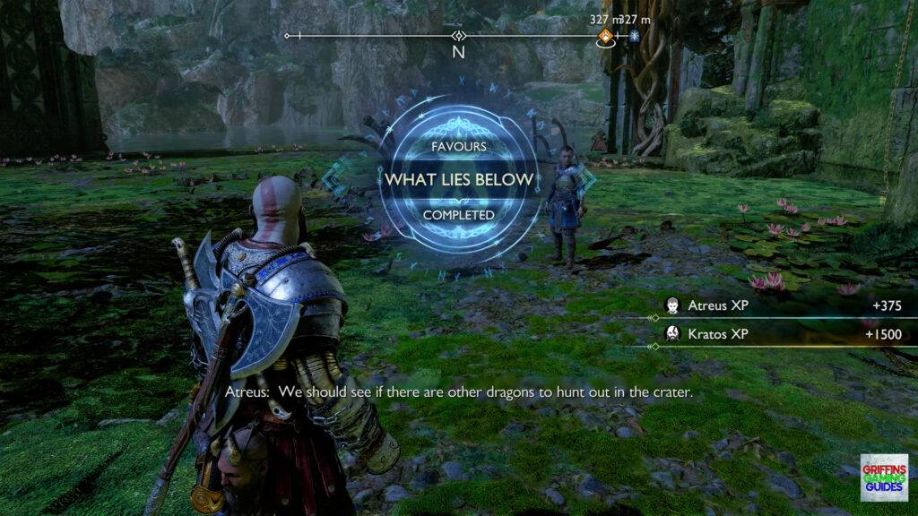 God Of War Ragnarok Crater Hunt What Lies Below Completed
