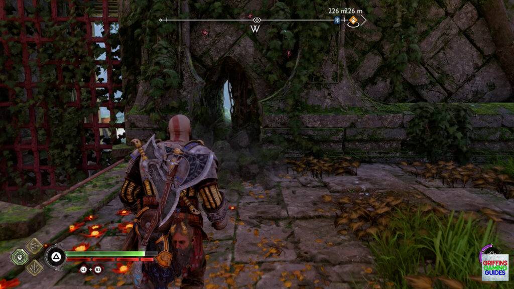 God Of War Ragnarok Crater Hunt What Lies Below Squeeze Through Gap