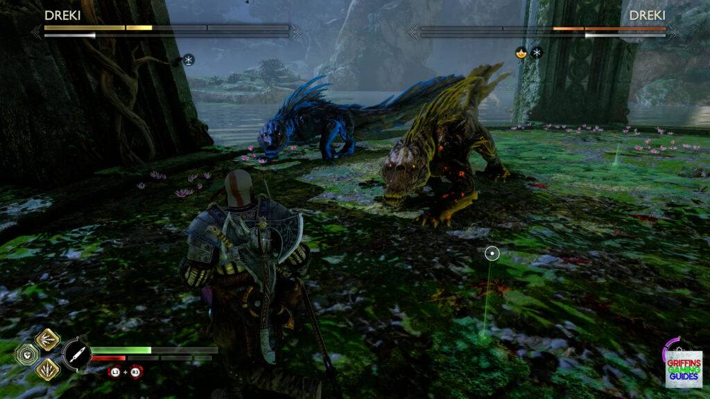God Of War Ragnarok Crater Hunt What Lies Below Take Down the Dreki