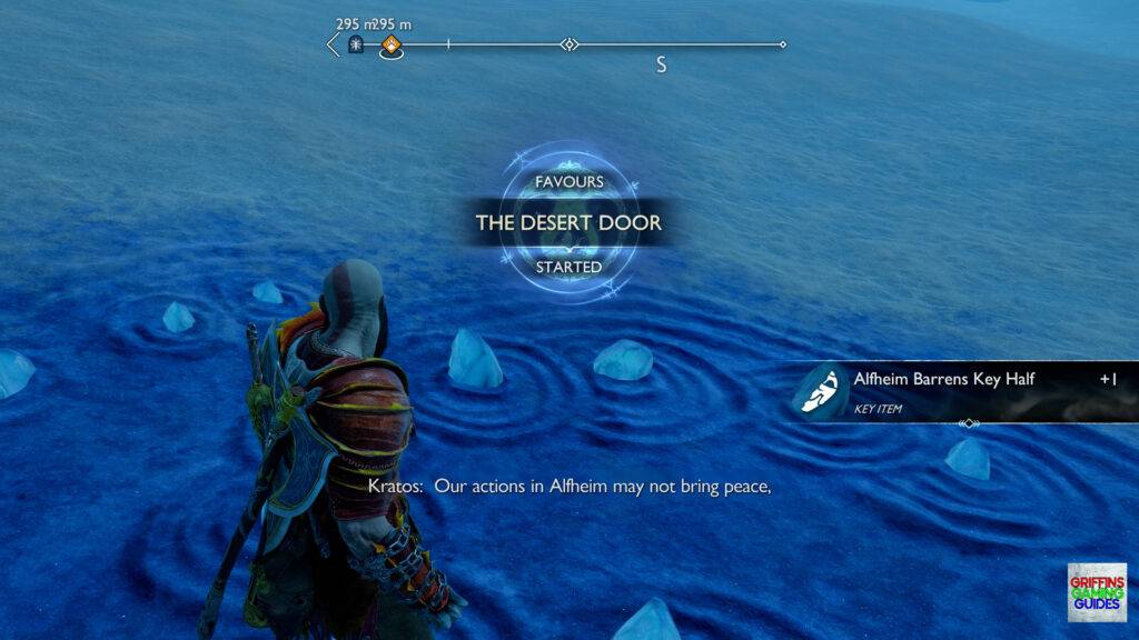 God Of War Ragnarok The Desert Door Favour Collect Alfheim Barrens Key Half to begin Favour