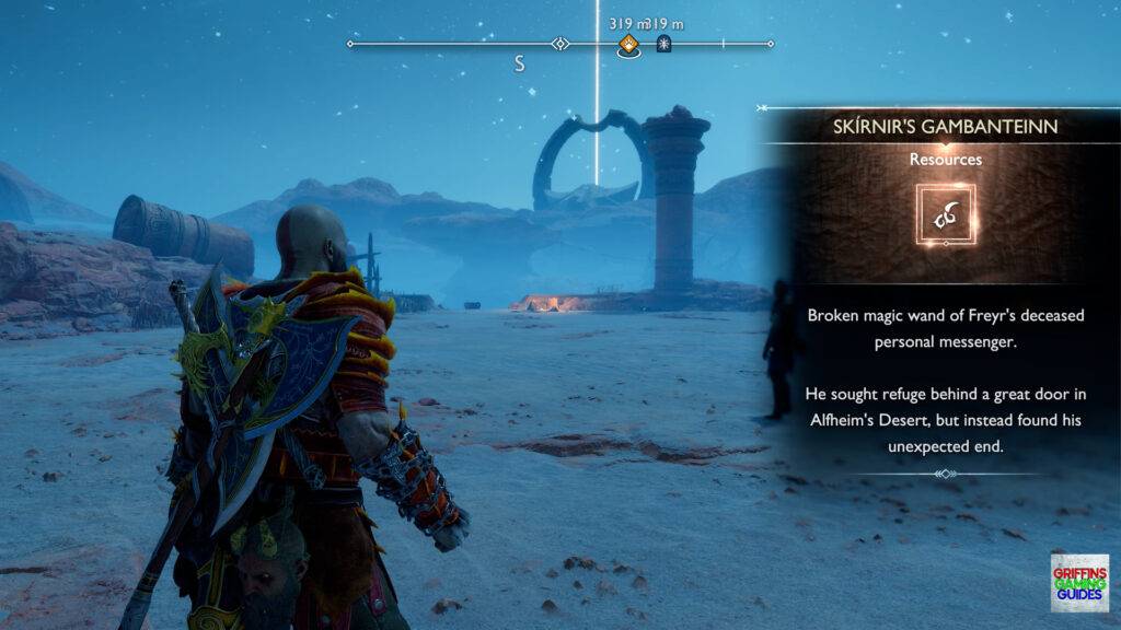 God Of War Ragnarok The Desert Door Favour Collect Skirnirs Gambenteinn