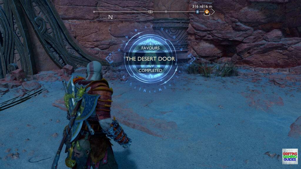 God Of War Ragnarok The Desert Door Favour Completed