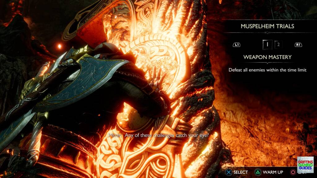 God Of War Ragnarok Trials By Fire F Rune Sword Weapon Mastery