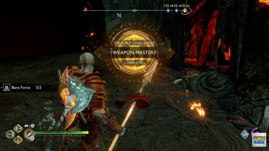 God Of War Ragnarok Trials By Fire Weapon Mastery Completed