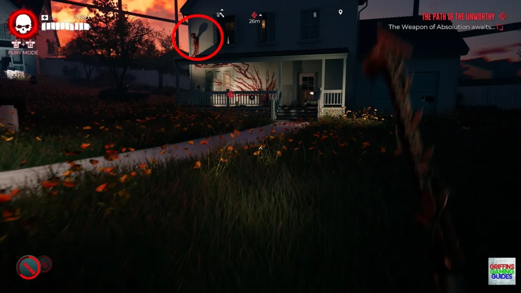 Dead Island 2 Haus DLC The Path of the Unworthy Lost and Found quest Shoot brain with Crossbow