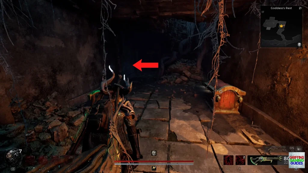 Remnant 2 The Forgotten Kingdom DLC Bloodless Heart Relic Go through the illusionary wall